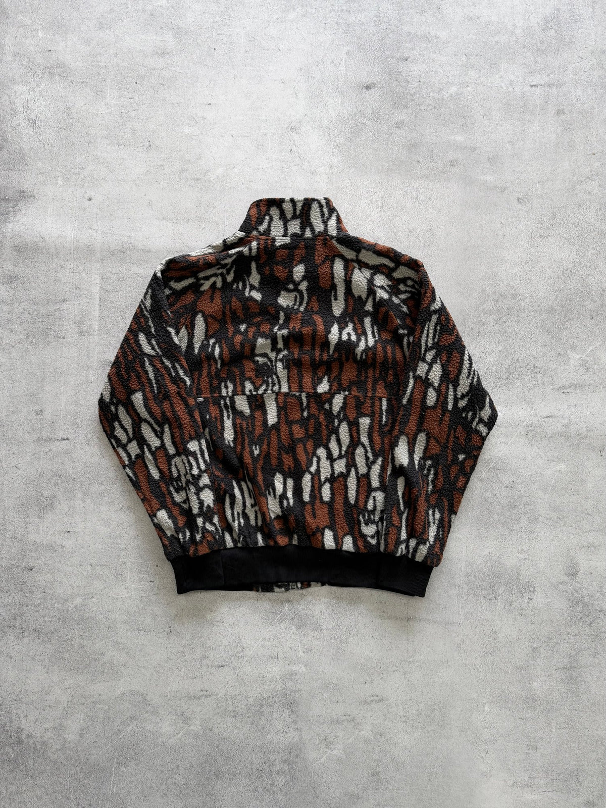 Vintage Stussy Patterned Fleece Jacket - S