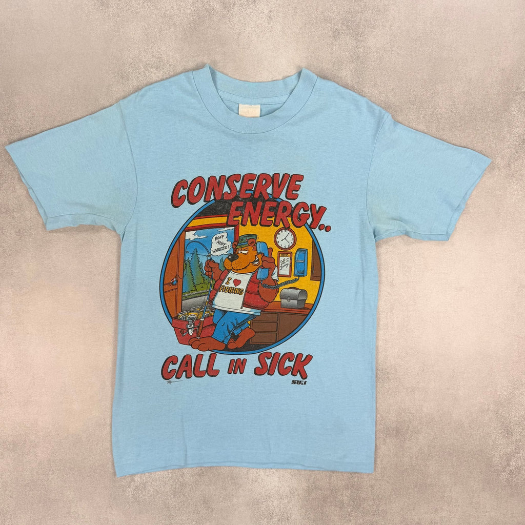 Conserve Energy Graphic T-Shirt - M