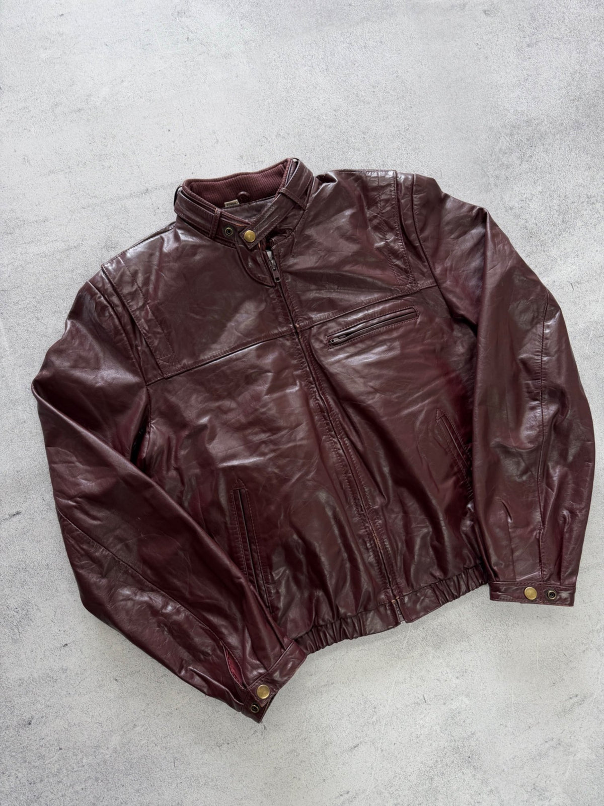 Women's Wilsons Burgundy Leather Jacket - S