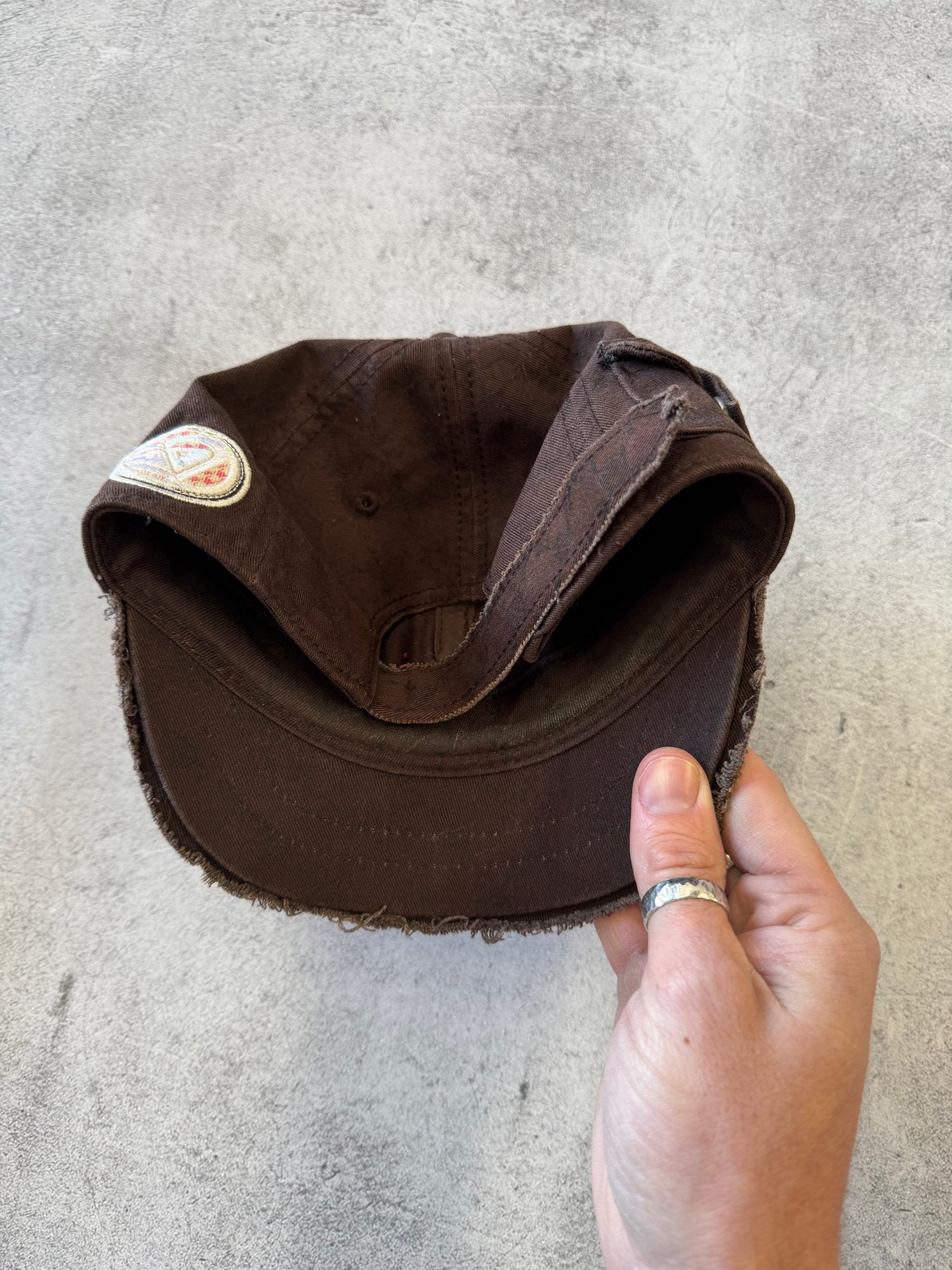 Roxy Distressed Brown Cadet Cap