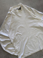 Vintage Reebok White Long Sleeve T-shirt - L