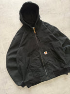 Carhartt Black Hooded Jacket - L