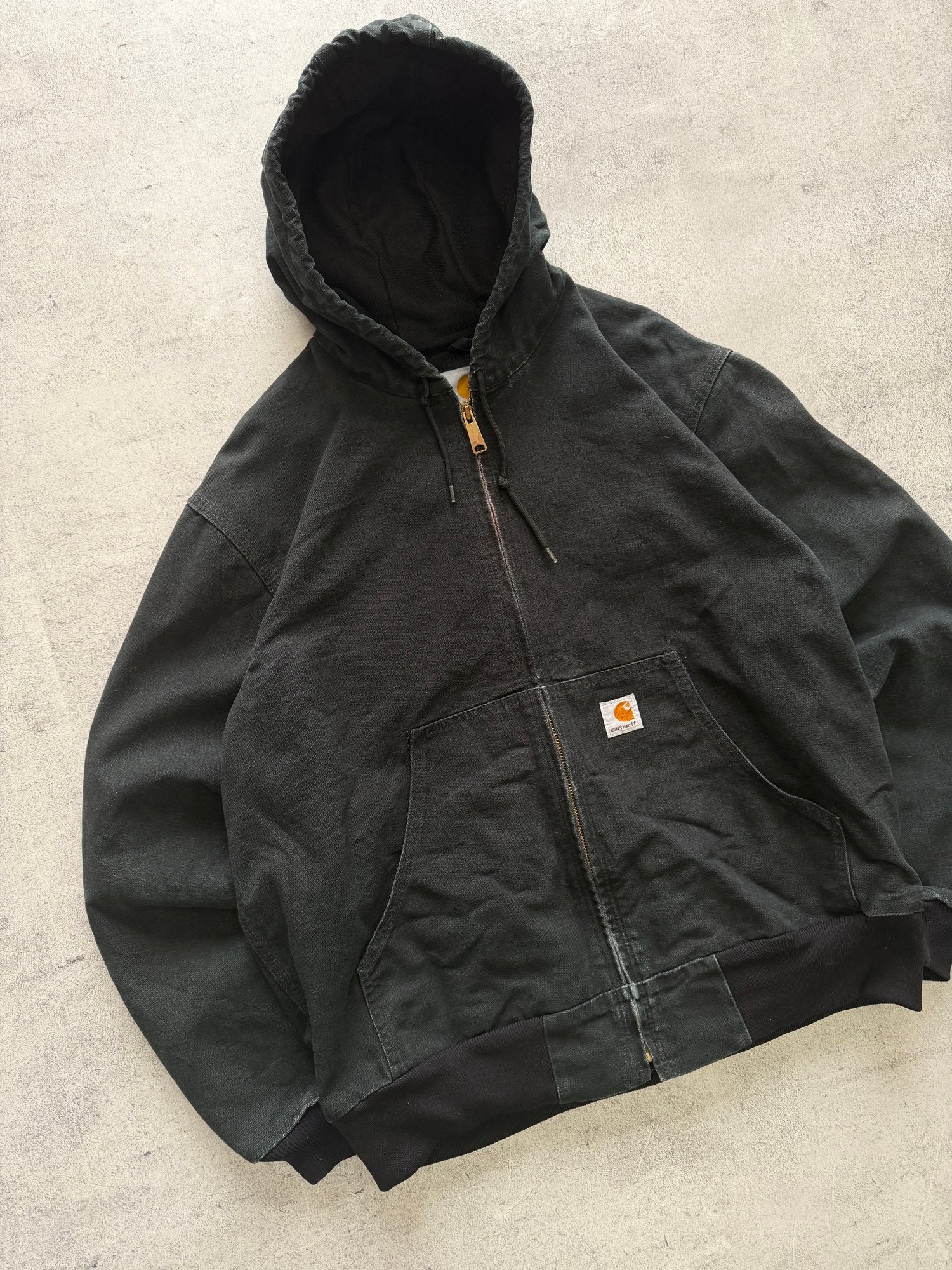 Carhartt Black Hooded Jacket - L