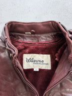 Women's Wilsons Burgundy Leather Jacket - S