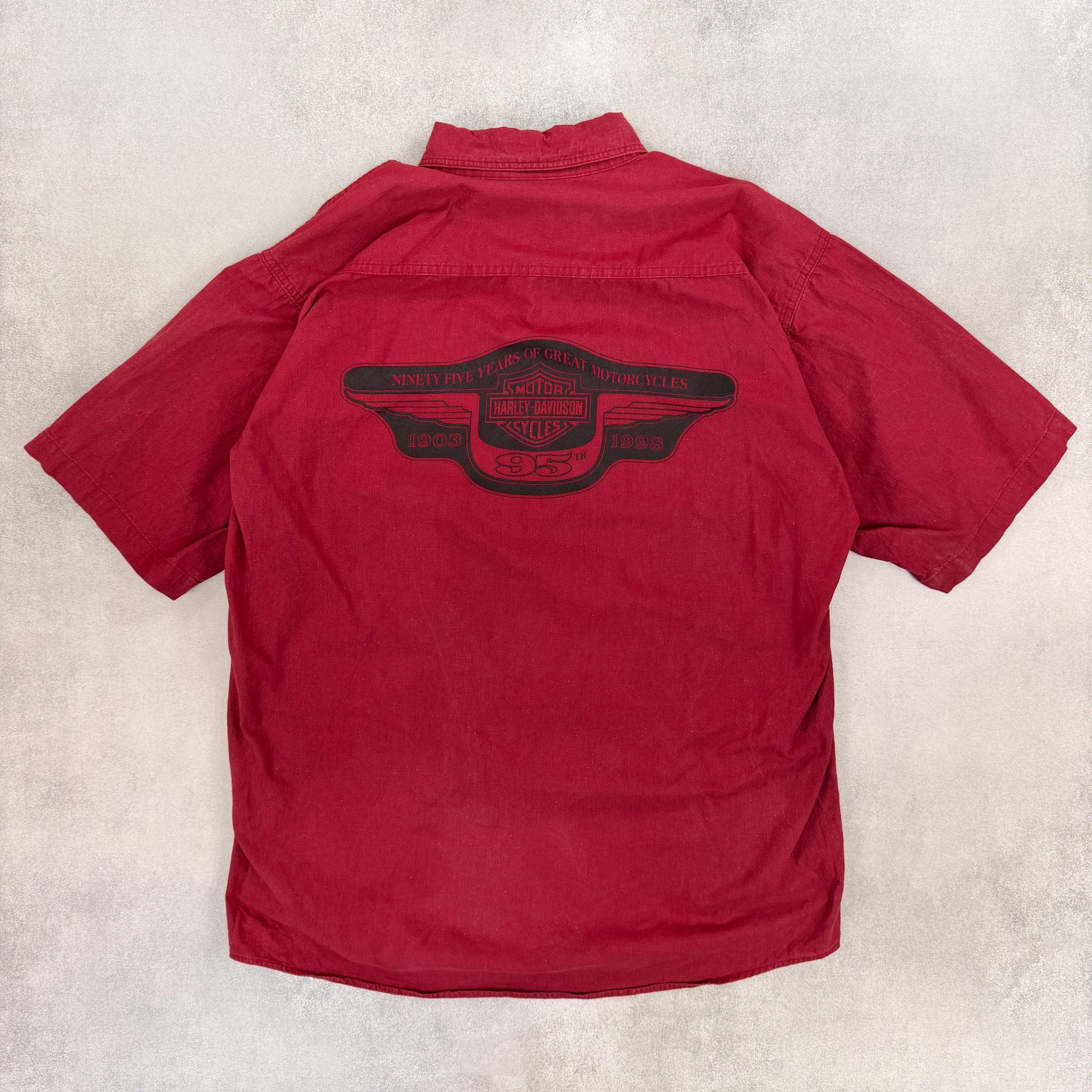 Harley Davidson Button-Up Shirt - L