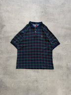 Tommy Hilfiger Plaid Polo Shirt - XL