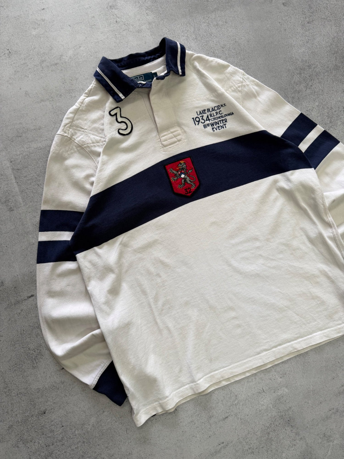 Ralph Lauren Polo Long Sleeve Rugby Jumper - L