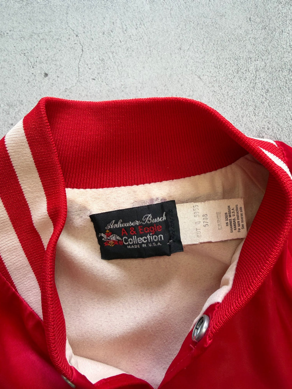 Vintage Anheuser-Busch A & Eagle Bomber Jacket - M