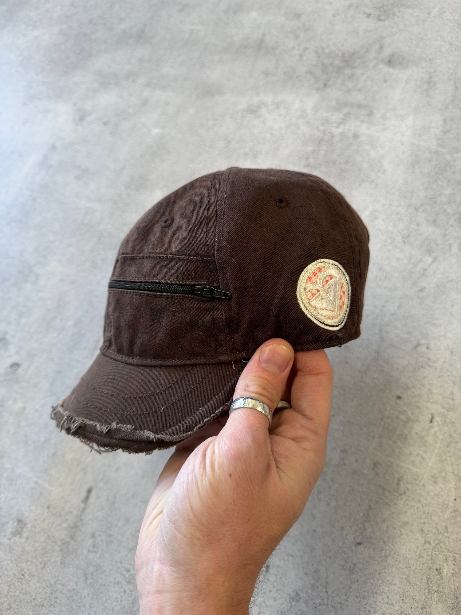Roxy Distressed Brown Cadet Cap