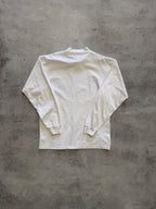 Vintage Reebok White Long Sleeve T-shirt - L