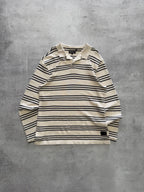 Barbour Striped Long Sleeve Polo Shirt - XXL