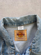 Hard Rock Cafe Denim Trucker Jacket - L