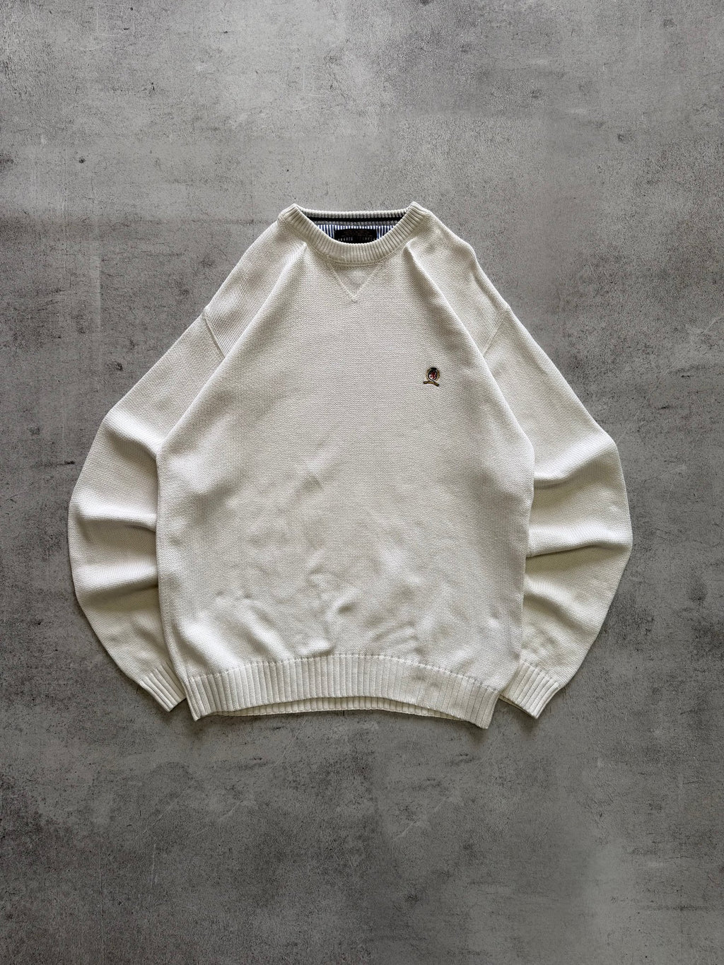 Vintage Tommy Hilfiger Logo Sweater - L