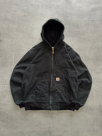 Carhartt Black Hooded Jacket - L