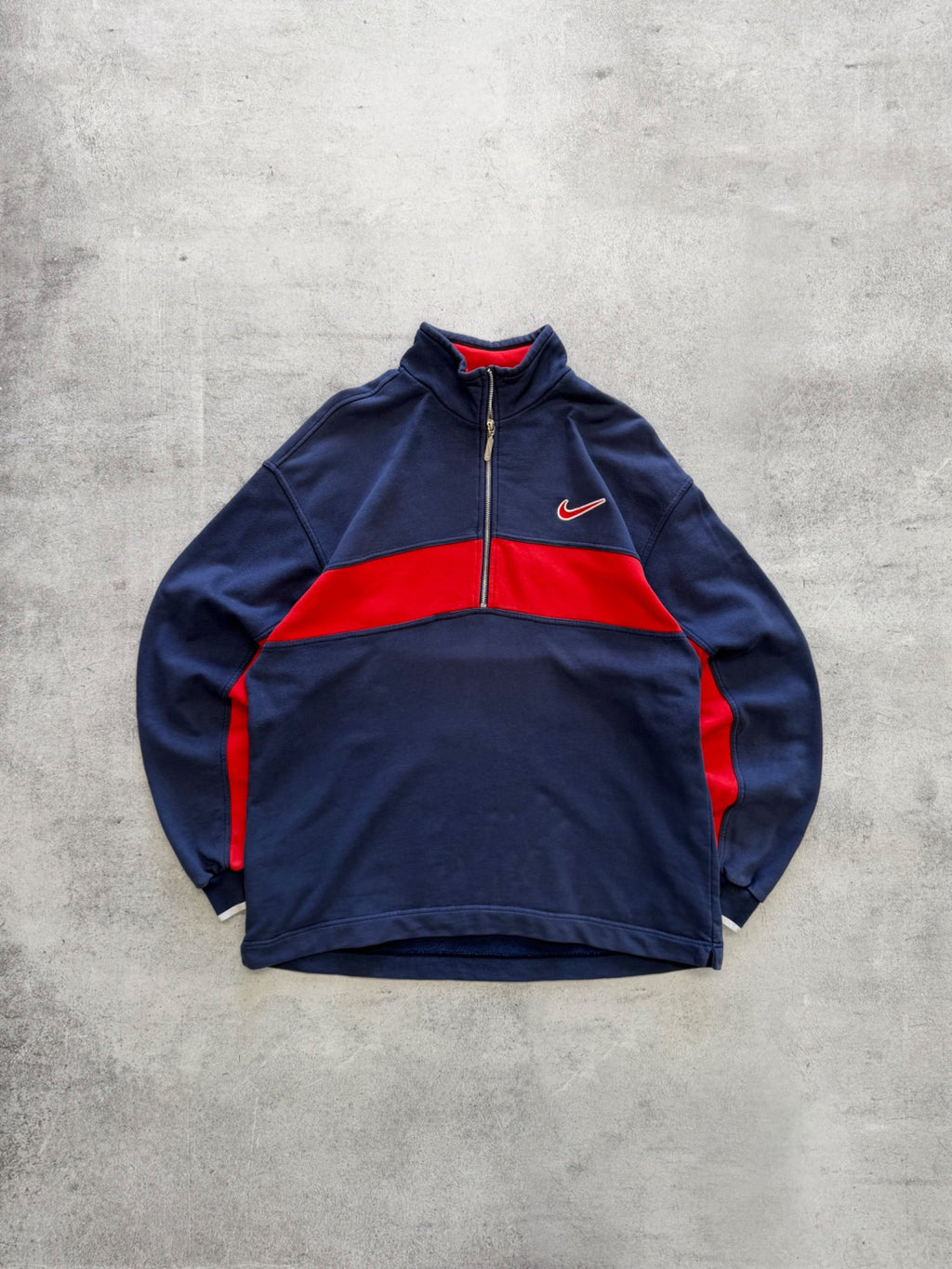 Vintage Nike Half-Zip Sweatshirt - L