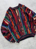 Vintage Cotton Traders Multicoloured Knit Sweater - L