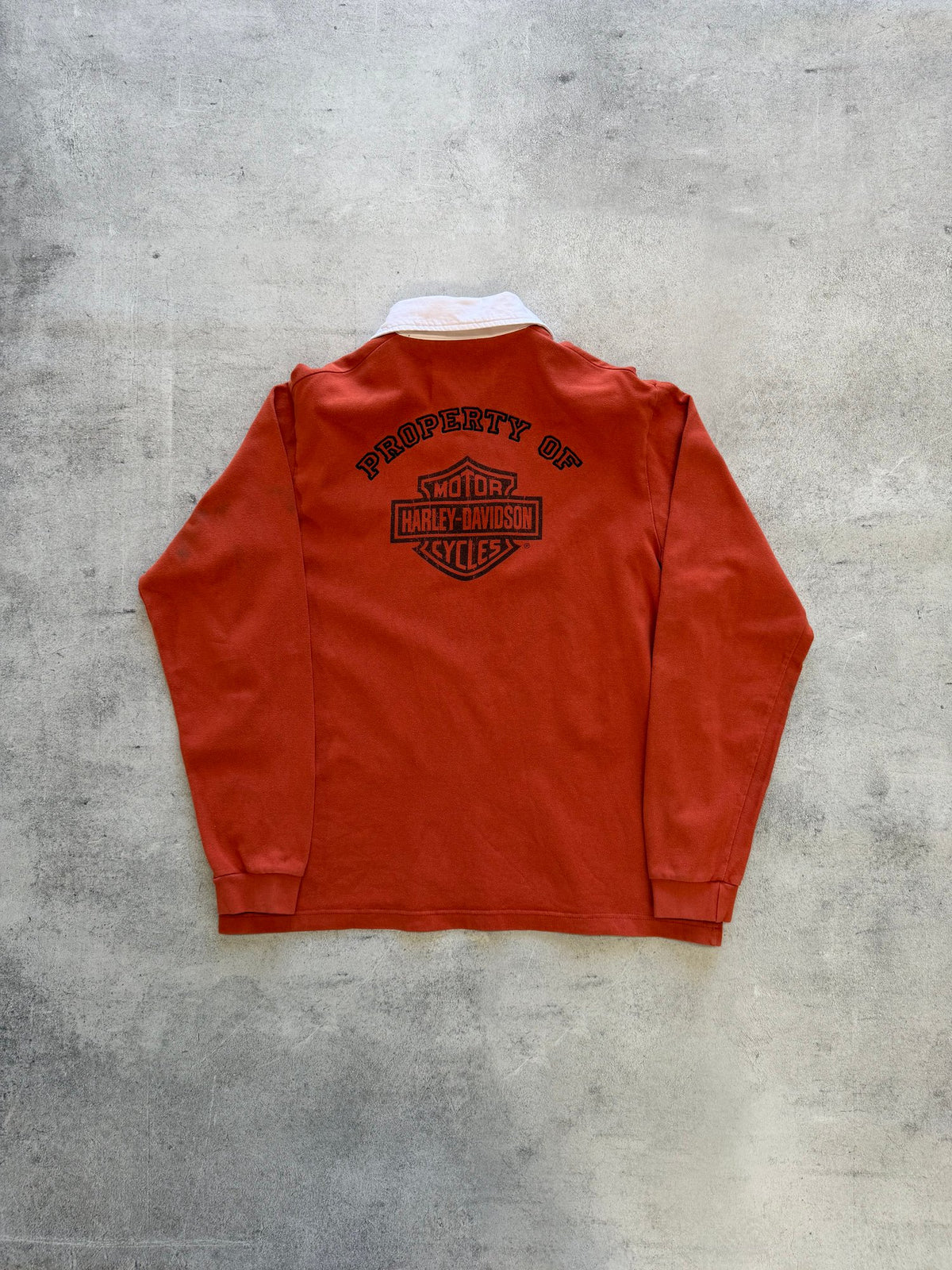 Vintage Harley Davidson Rugby Jumper - XL