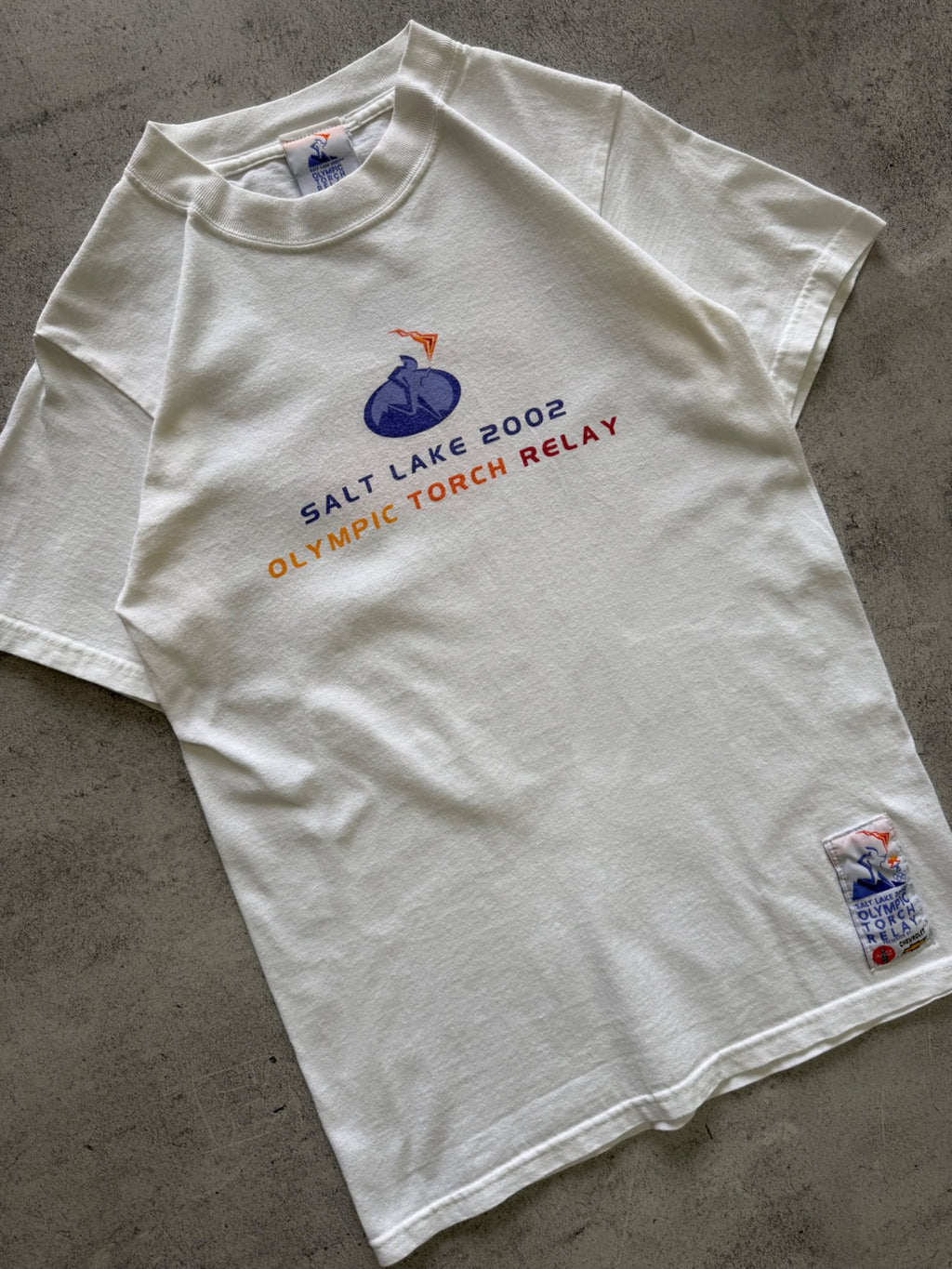 Vintage Salt Lake 2002 Olympic Torch Relay T-Shirt - S