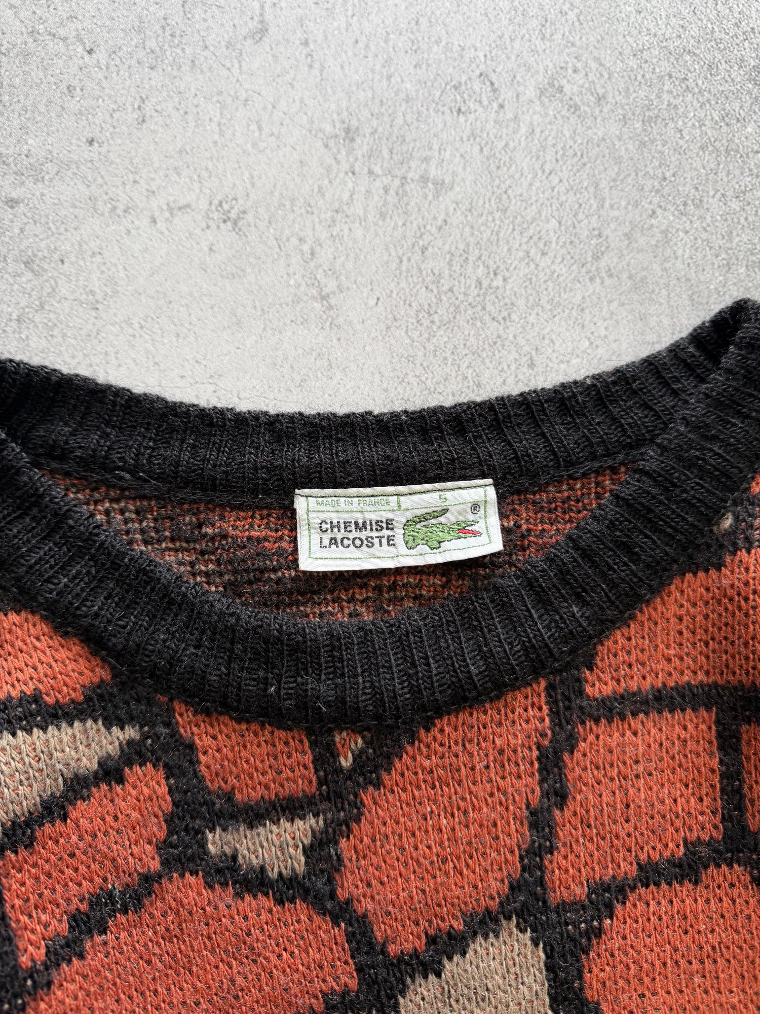 Lacoste Chemise Knit Sweater - L