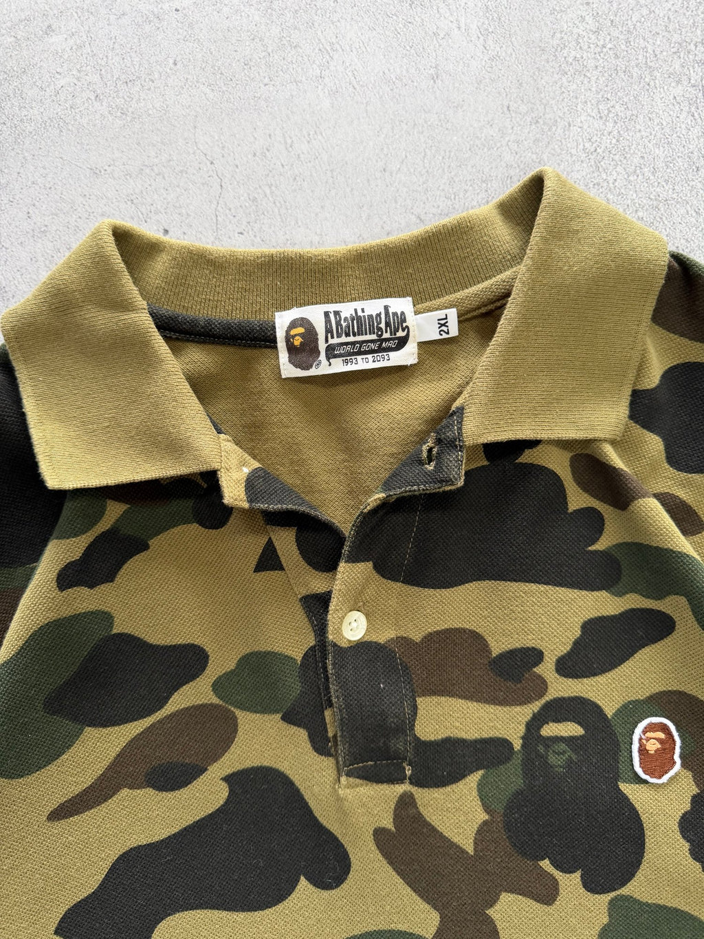 A Bathing Ape Camo Polo - XXL
